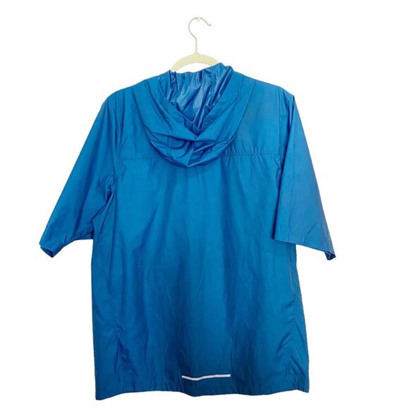 Nike Shield Running Blue Short Sleeve Pullover Windbreaker Sz S - Picture 12 of 15